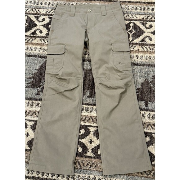 Under Armour Storm UA Tactical Patrol Cargo Pants Bayou Tan Womens Size 8 Loose - Picture 1 of 4